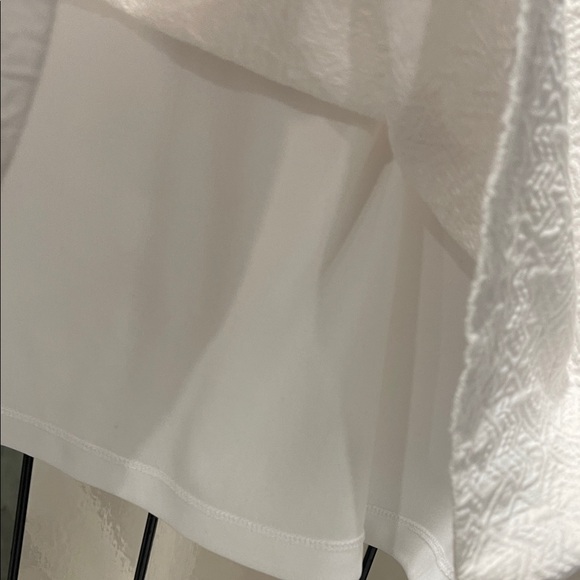 Zara Textured White Mini Dress - Picture 3 of 8